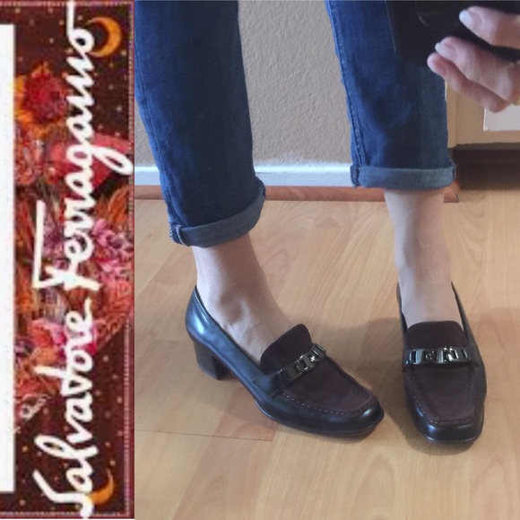 Blocked heal brown loafers - Picture 8 of 8